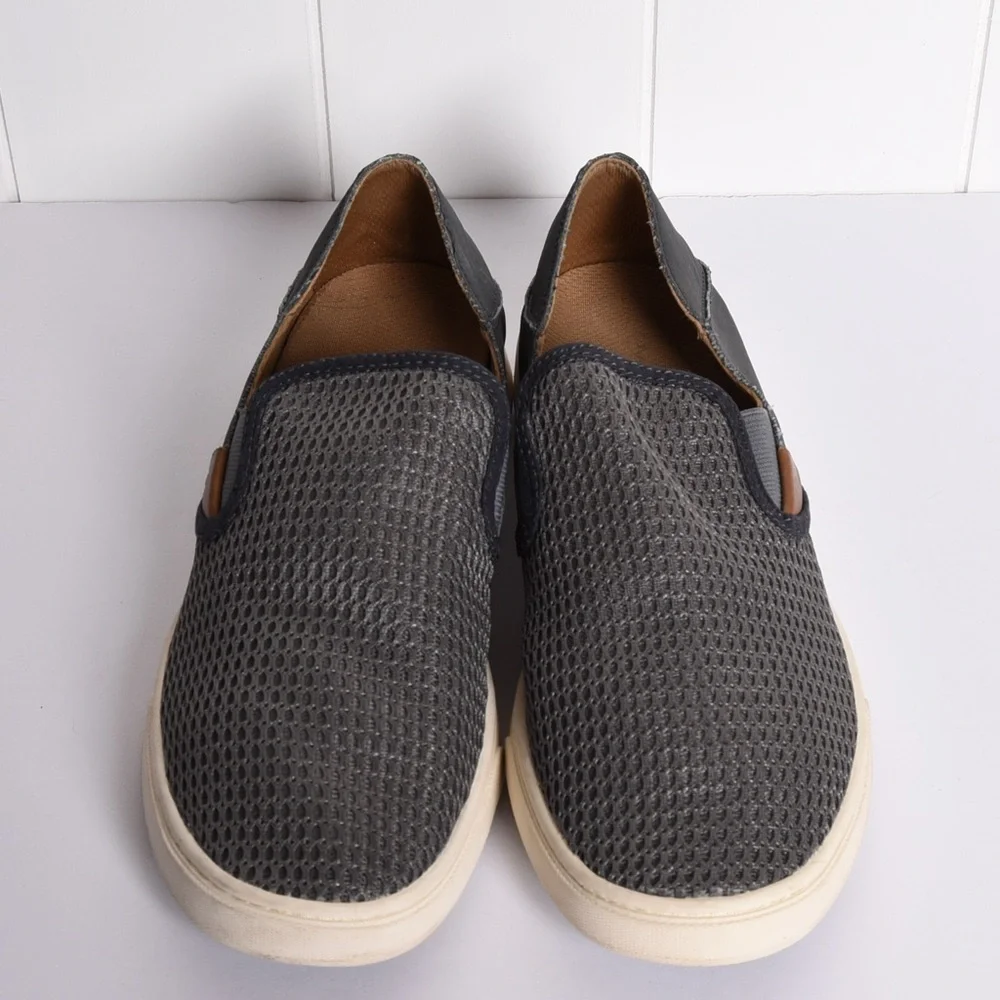 OluKai Women's Pehea‎ slip on shoes gray size 8.5